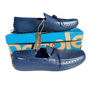 People Footwear Navy Blue Perforated Boat Shoes New with Tags size 11